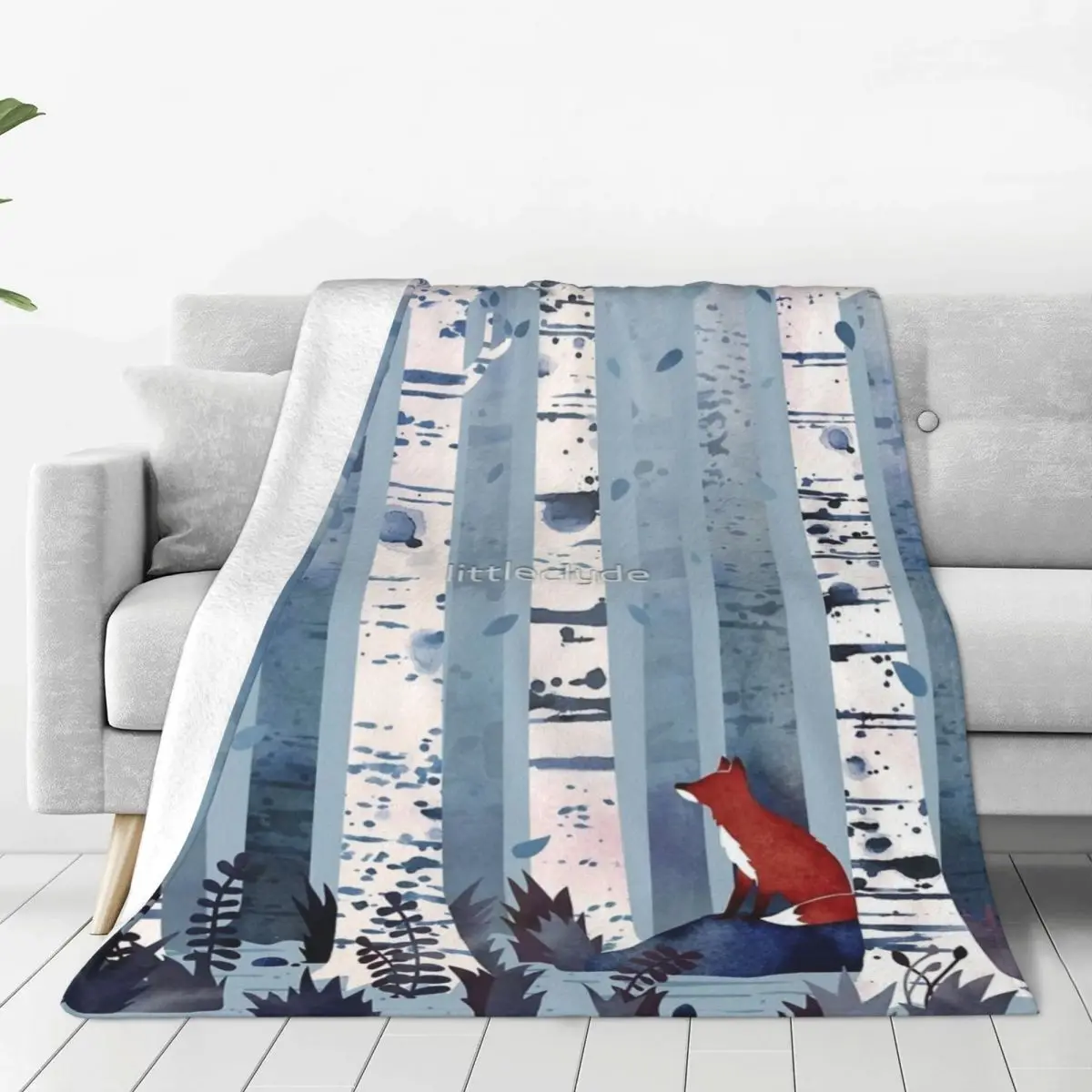 The Birches (in Blue) Four Seasons Universal Blanket Campsites Can Be CoveredChristmas Present