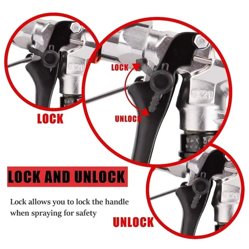 WCS-Spray Gun Filters And Gaskets With 517 Tip Nozzle And Filters 821 High Pressure Paint Gun For Sprayer Machine