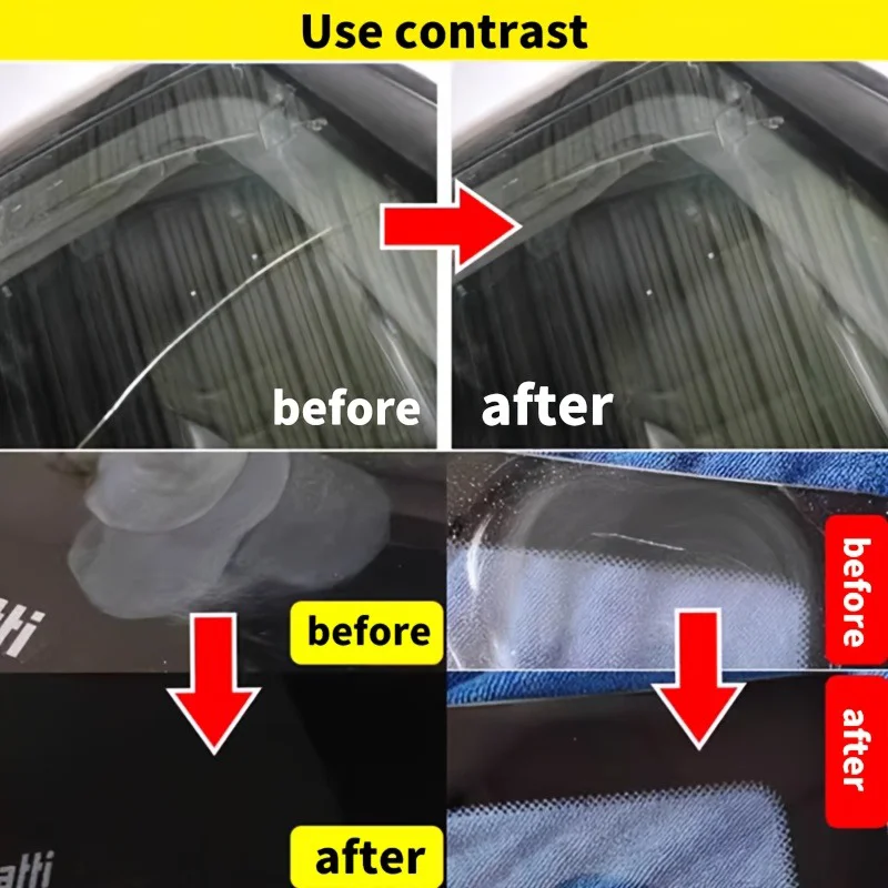 عامل إصلاح الخدوش الزجاجي - كريم إصلاح الخدوش لمفتاح باب الخزانة والنافذة، كريم تلميع الزجاج الأمامي للسيارة، الحل السريع كي