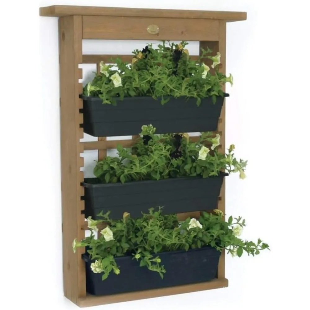 

Garden View, Vertical Living Wall Planter , Brown