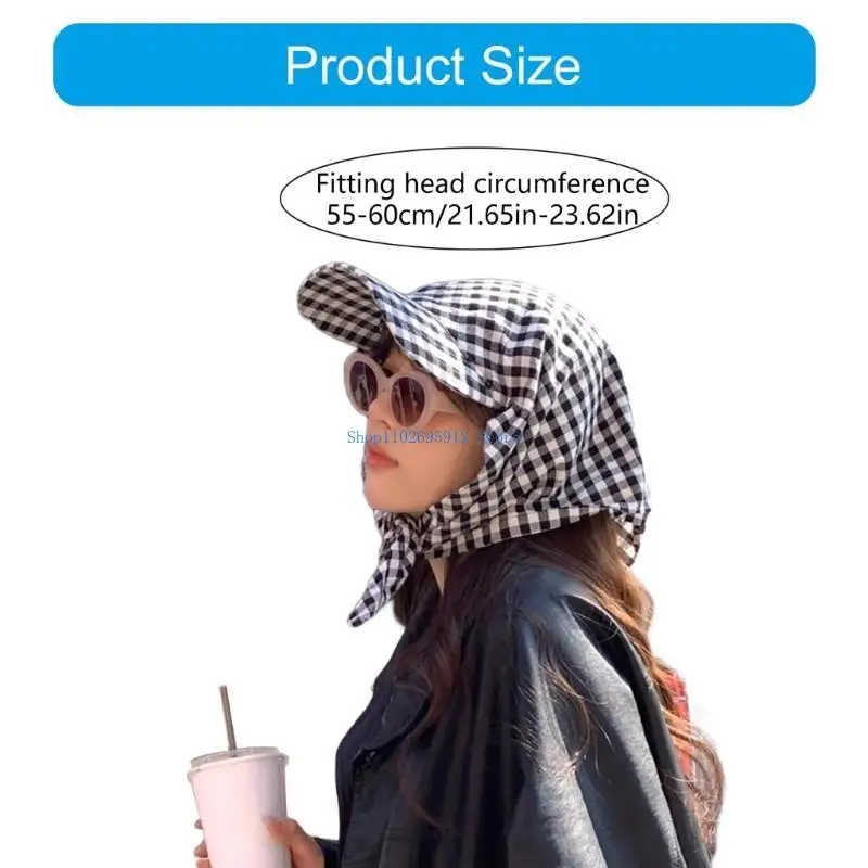 N7YE المألوف نمط متقلب رئيس التفاف قبعة مريحة للتنفس Sunproof عصابات قبعة للنساء المراهقين الشارع أغطية الرأس #6