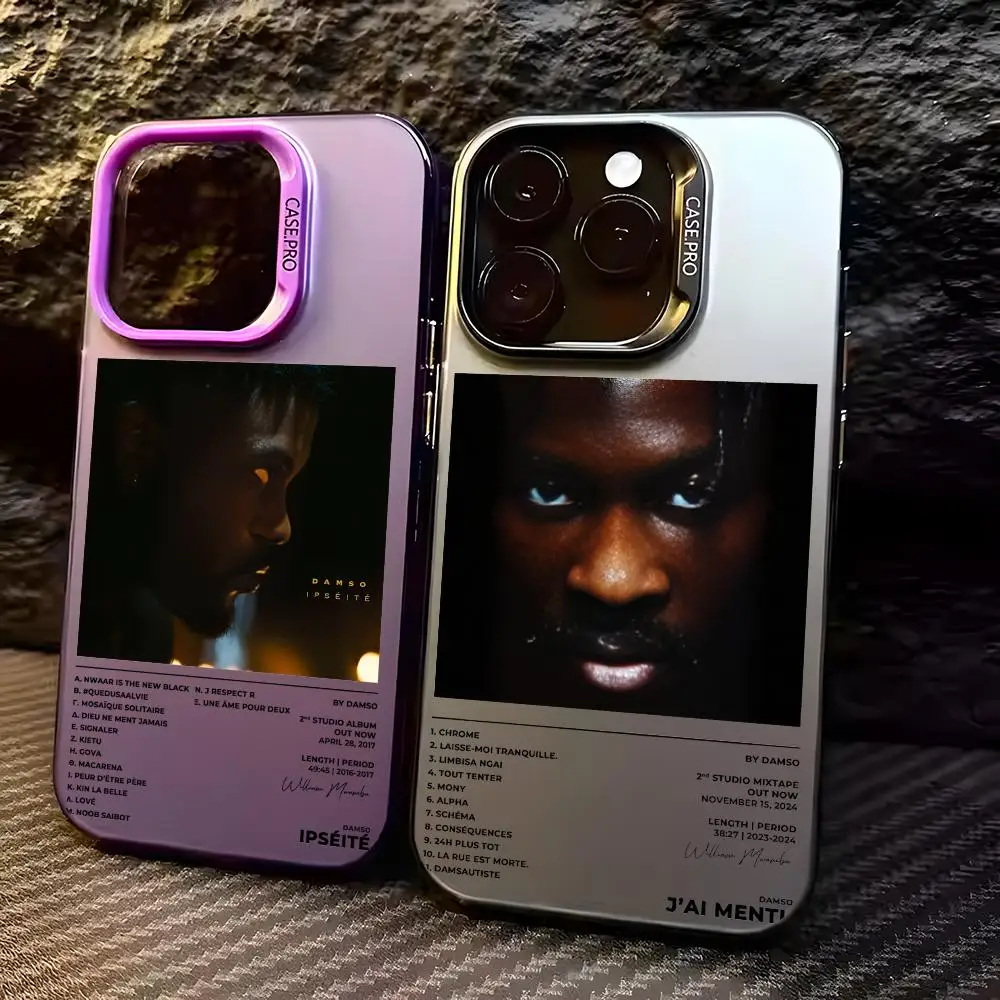 

Rapper D-Damso Phone Case For iPhone 17 16 15 14 13 12 11 Pro Max Designer Matte Laser Aurora Funda Phone Case