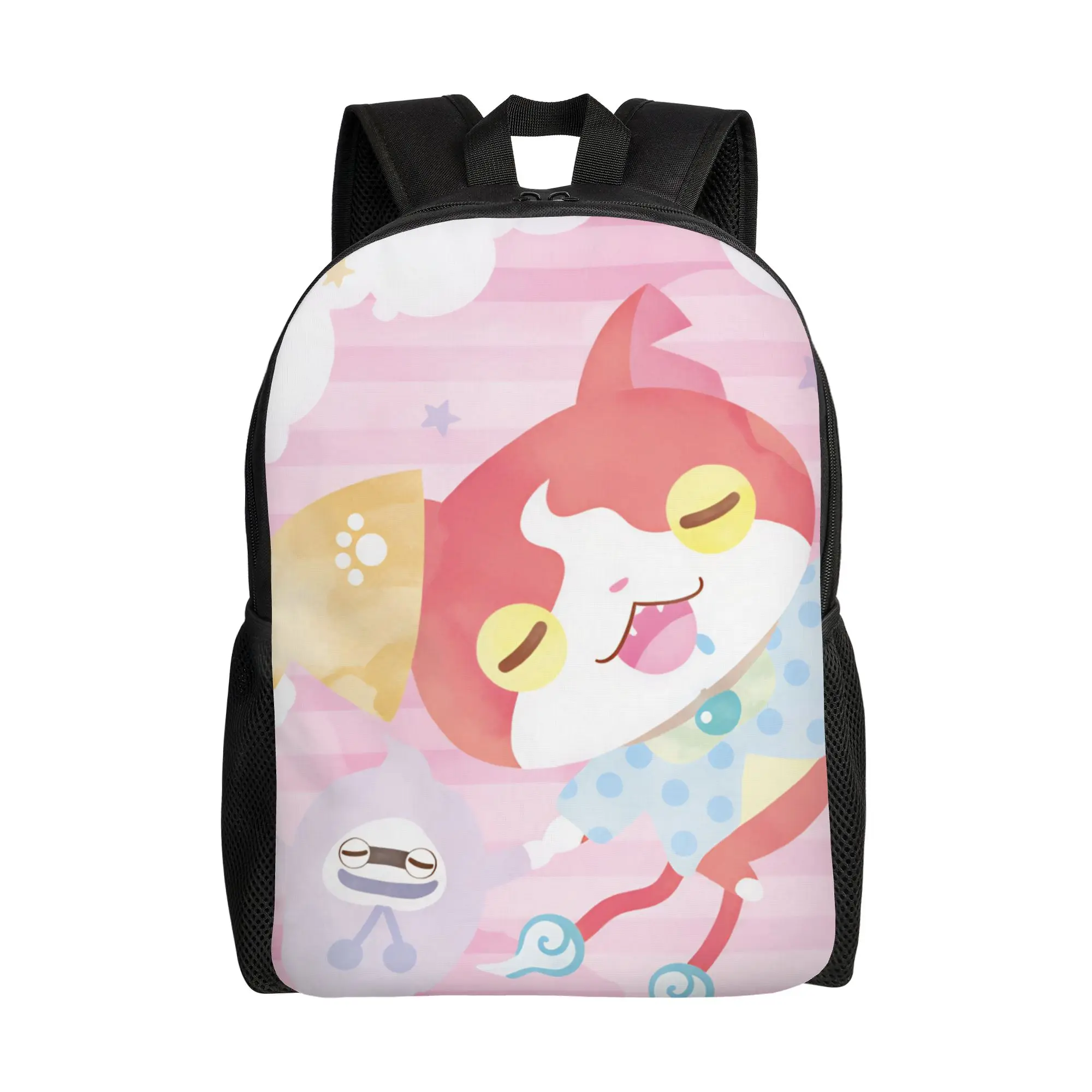 Yokai Watchs  Backpack  Streetwear Backpacks Female Camping Large High School Bags Colorful Rucksack