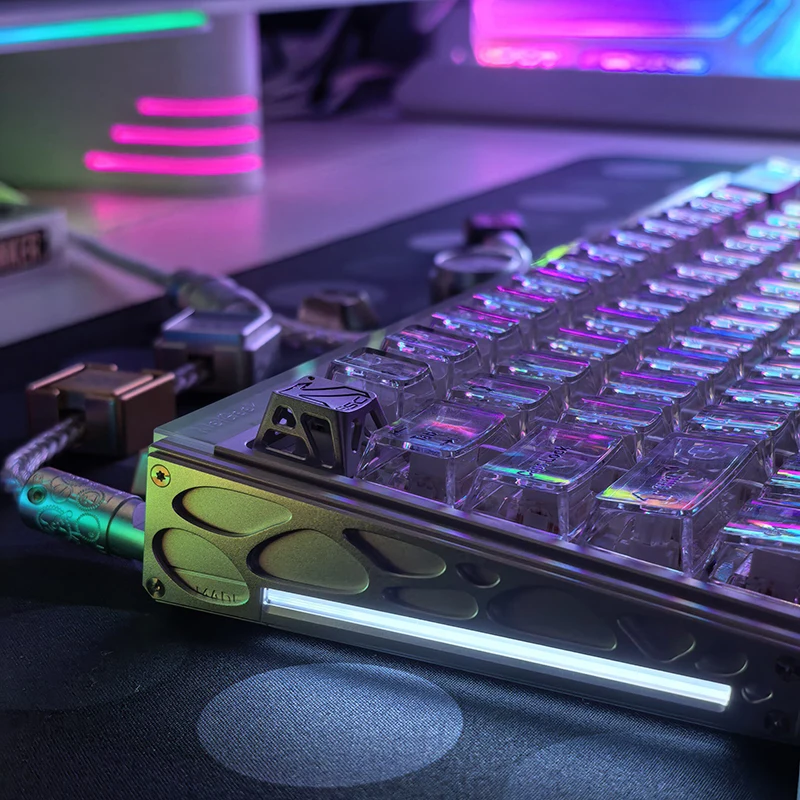 MelGeek Made68 V2 Ultra Ttc Magnet King Magnetic Switch Gaming Mechanical Keyboard Transparent Rgb Backlit Wired For E Sports