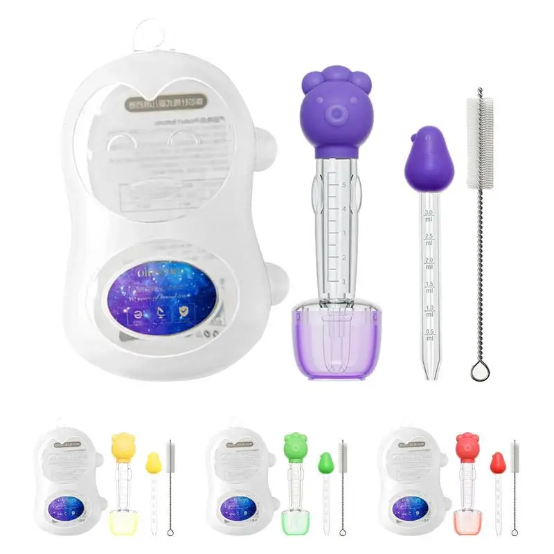 Pill Feeder Toddler Baby Medicine Dispenser Newborn Baby Dropper Medicine Dispenser Portable Travel Baby Safety Water Dispenser