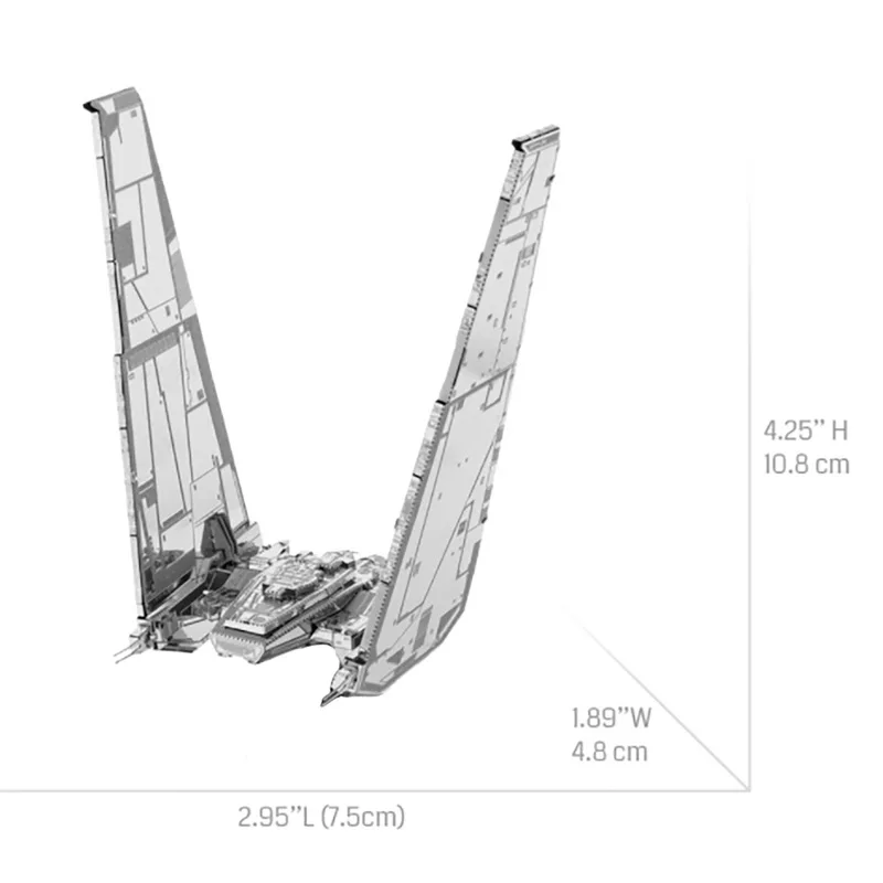 Modelo de montagem diy de quebra-cabeça de metal 3D, kit de construção educacional de quebra-cabeças para colecionadores e fãs adultos