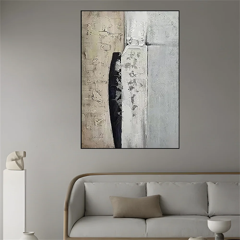 

Huge Abstract Canvas Picture Large Wall Art Poster Blue Dot Handmade Mural Decor Living Room Hand-painted Oil Painting Artwork