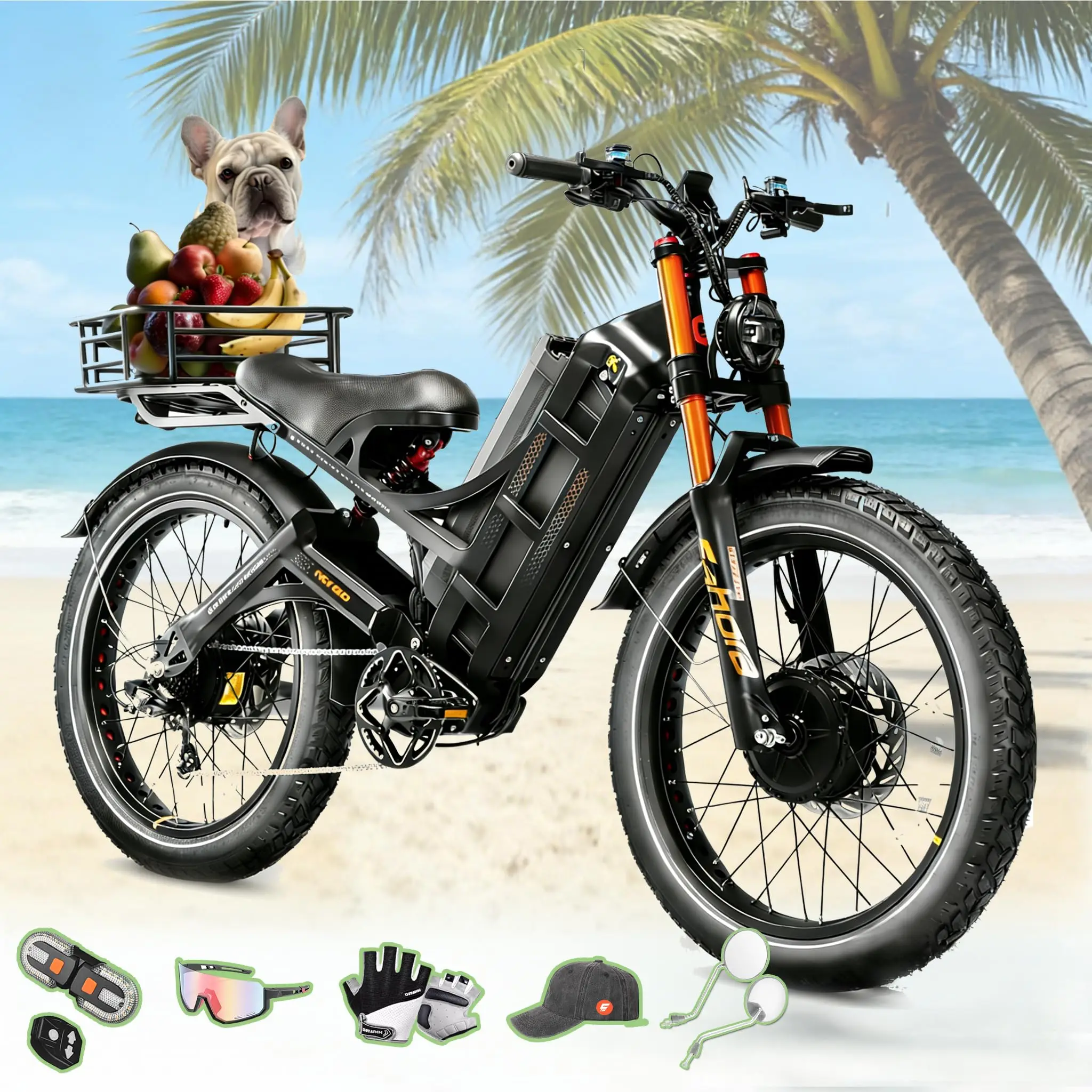 2026  Romeo Pro 3 Latest-5600W Dual Motor Ebike,60V80AH Ebikes for Adults 50 MPH,250Miles Long Range Ebike,26"Fat Tire Ful
