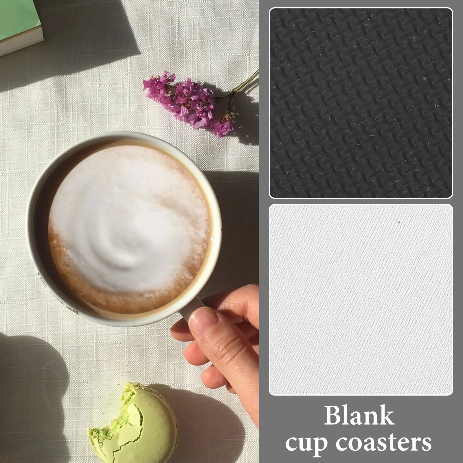 

20Pcs Sublimation Blank Coasters Heat Transfer DIY Cup Coasters Absorbent Drinks Craft Blanks DIY Blank Coasters,