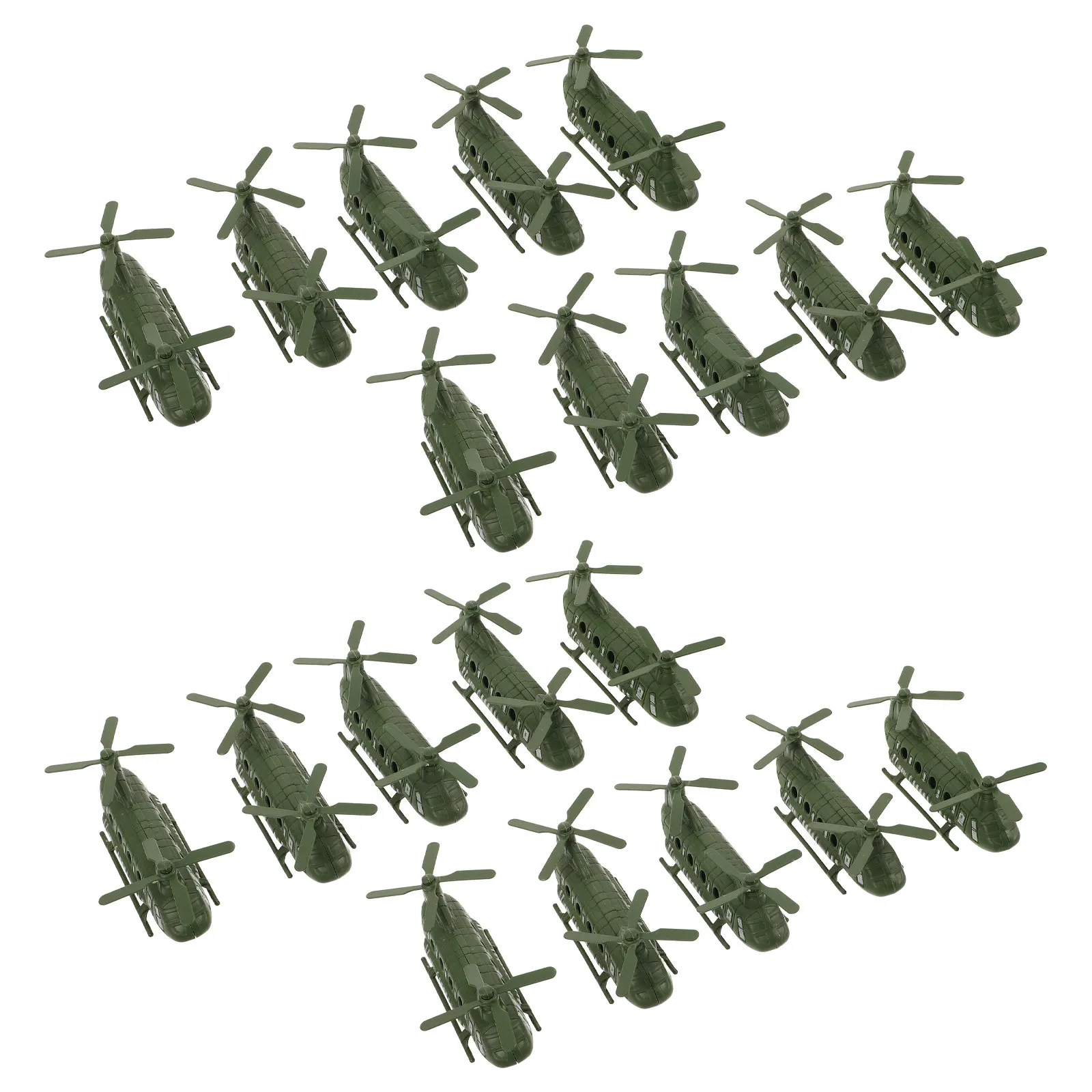 

20Pcs Play Aircraft Army Helicopter Airplane for Kids Boys Girls Home Nursery Decoration Military Aircraft Set