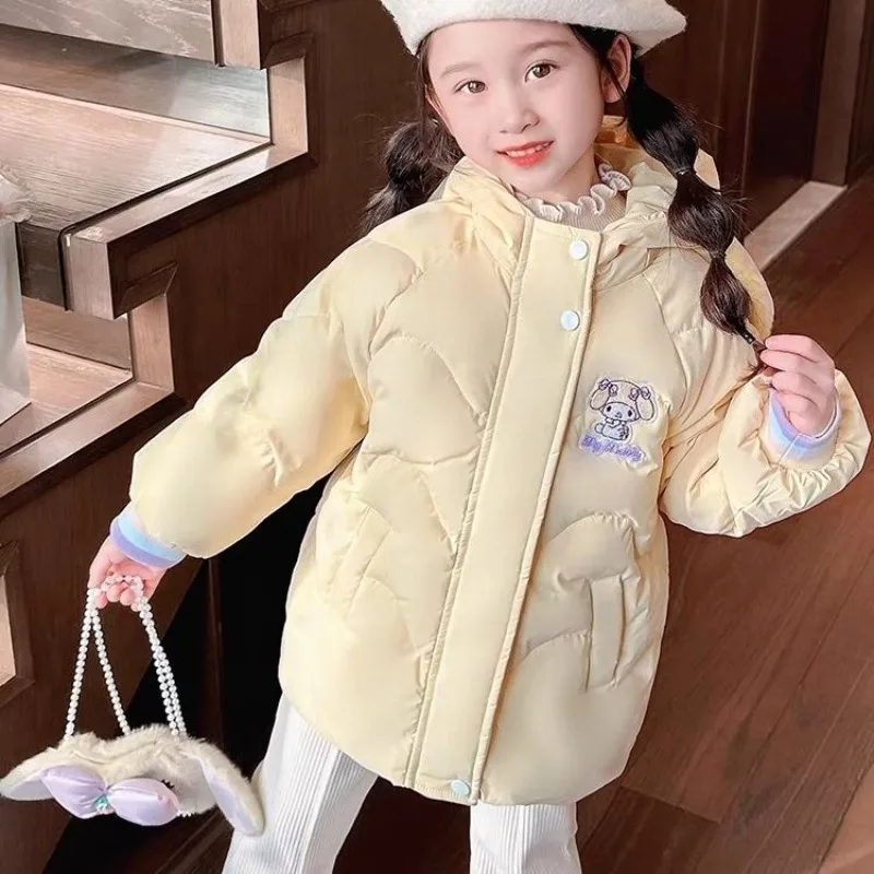 

New Sweet My Melody Anime Kawaii Sanrio Ins Fashion Cotton Padded Winter Clothes Cute Baby Jacket Thickened Coat Gifts