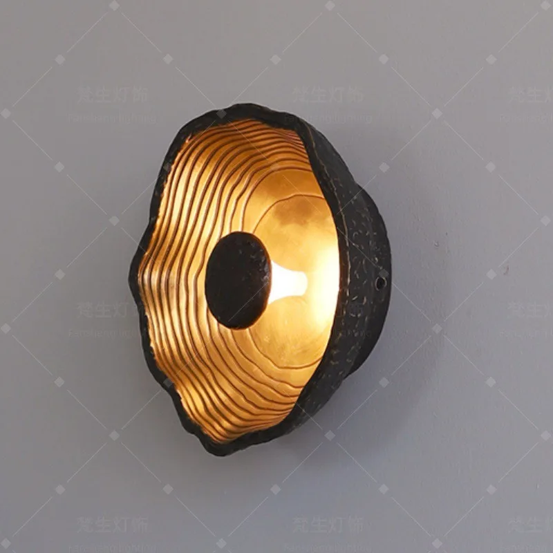 Italian light luxury all-copper lamps, bedroom bedside corridor entrance lights