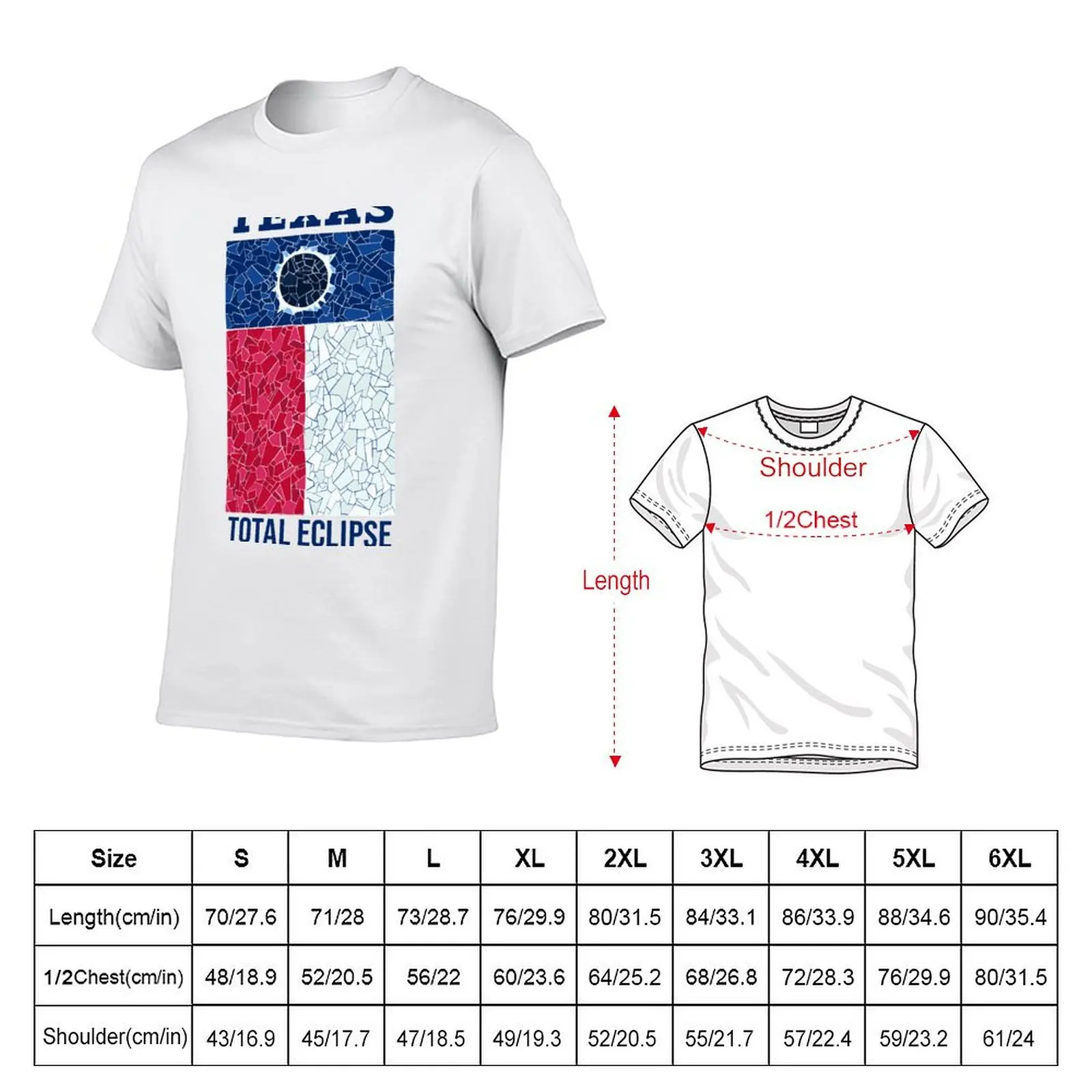 Texas 2024 Total Eclipse T-Shirt Trend Art Print T-Shirt