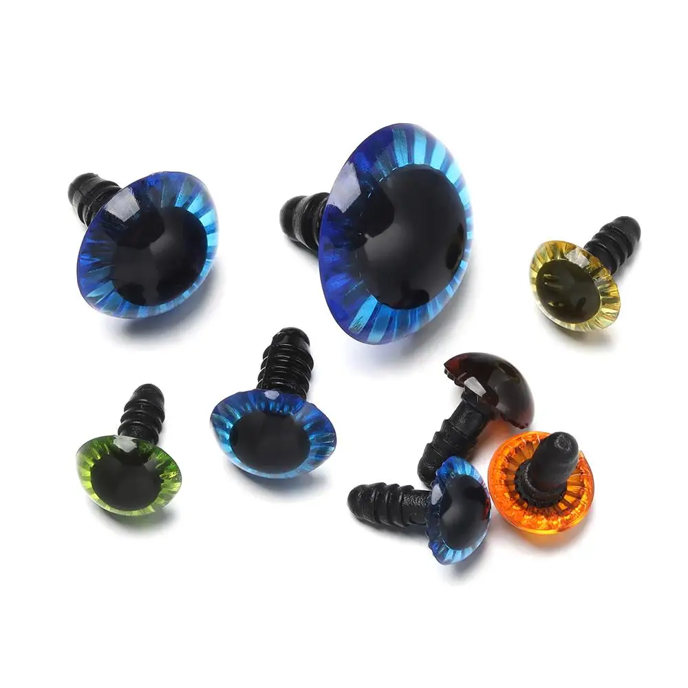 5Pairs Plastic Saftey Eyes For  Toys Doll Crafts Teddy Bear Dolls Making Animal Amigurumi Accessories 11/13/15/17/19/23mm