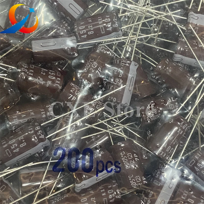 

10PCS KXF 450V8.2UF Volume 10X16MM NCC Electrolytic Capacitors EKXF451ELL8R2MJ16S 8.2YF 450V NEW