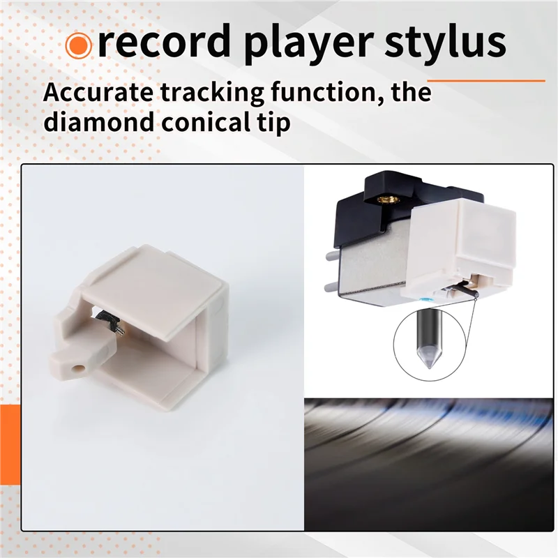-ABDH 1 peça at3600l diamante record player agulhas substituição stylus para audio-technica AT-LP60/pl300 vinil turntable player