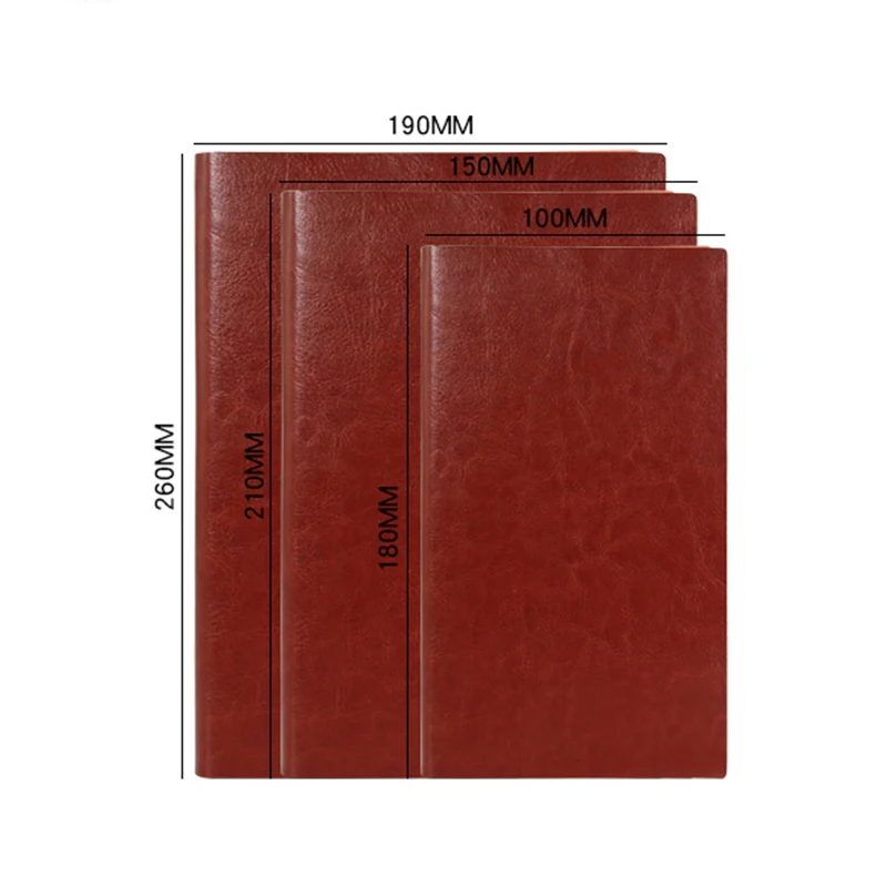 (Free Logo Engraving) A5/B5/A6 Soft Leather Business Notebook, Notepad, Student Diary, Meeting Minutes, Handbook, Excerpt Book