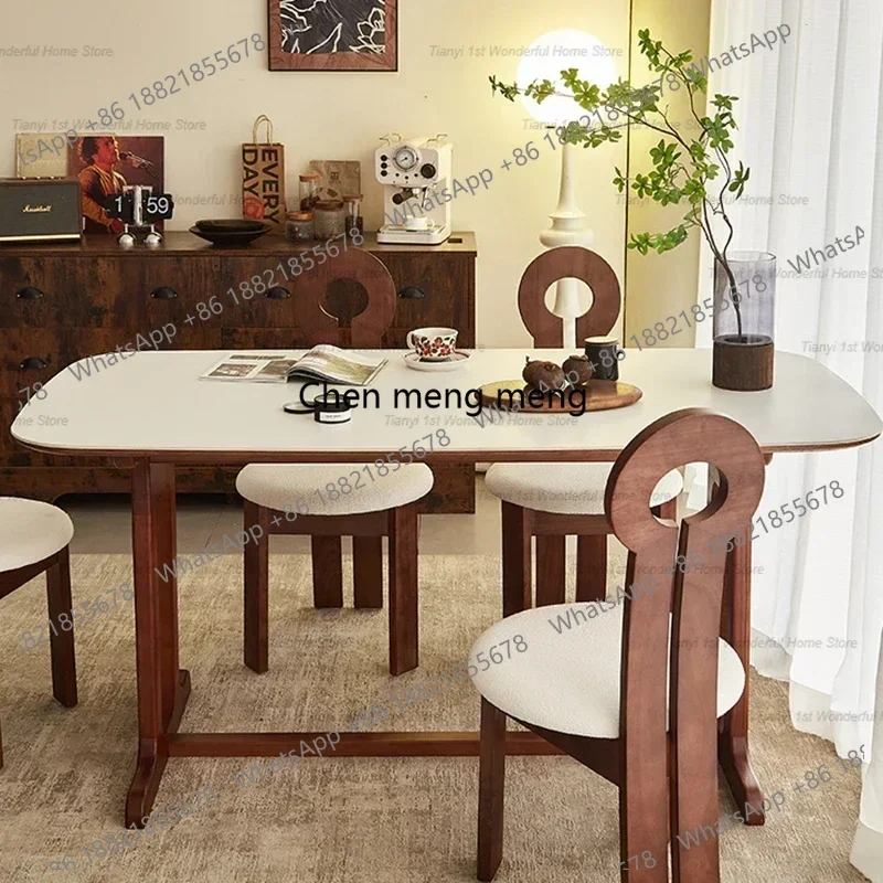 

Simplicity Designer Rattan Weaving Dining Tables Italian Style Modern Restaurant Dining Tables Kitchen Furniture Vajilla