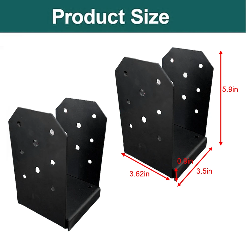 

Adjustable Post Base Stainless Steel Pre Installed Holes Fiber Varnish Coating Inch 1 Set Keeping Moisture Away