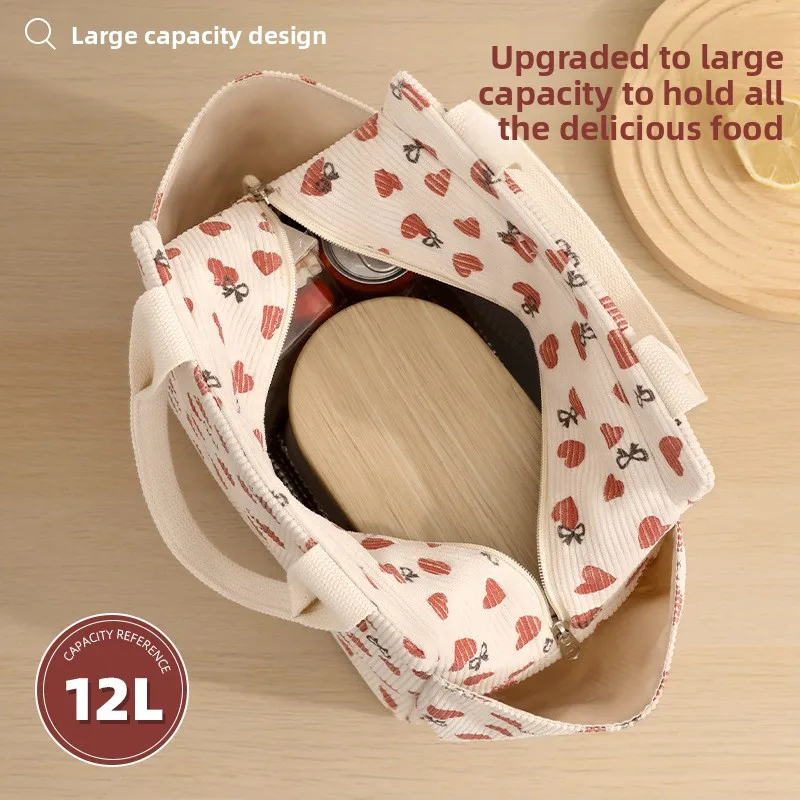 New Minimalist Bento Bag for Office Workers with Rice and Commuting Insulation Bag