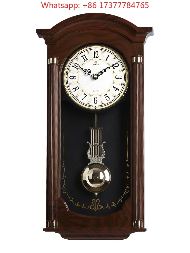 Chinese Creative Large Wall Clock Retro Shabby Chic Wall Watches Home Decor Pendulum Clocks Relogio De Parede Gift Ideas FZ694 view 3