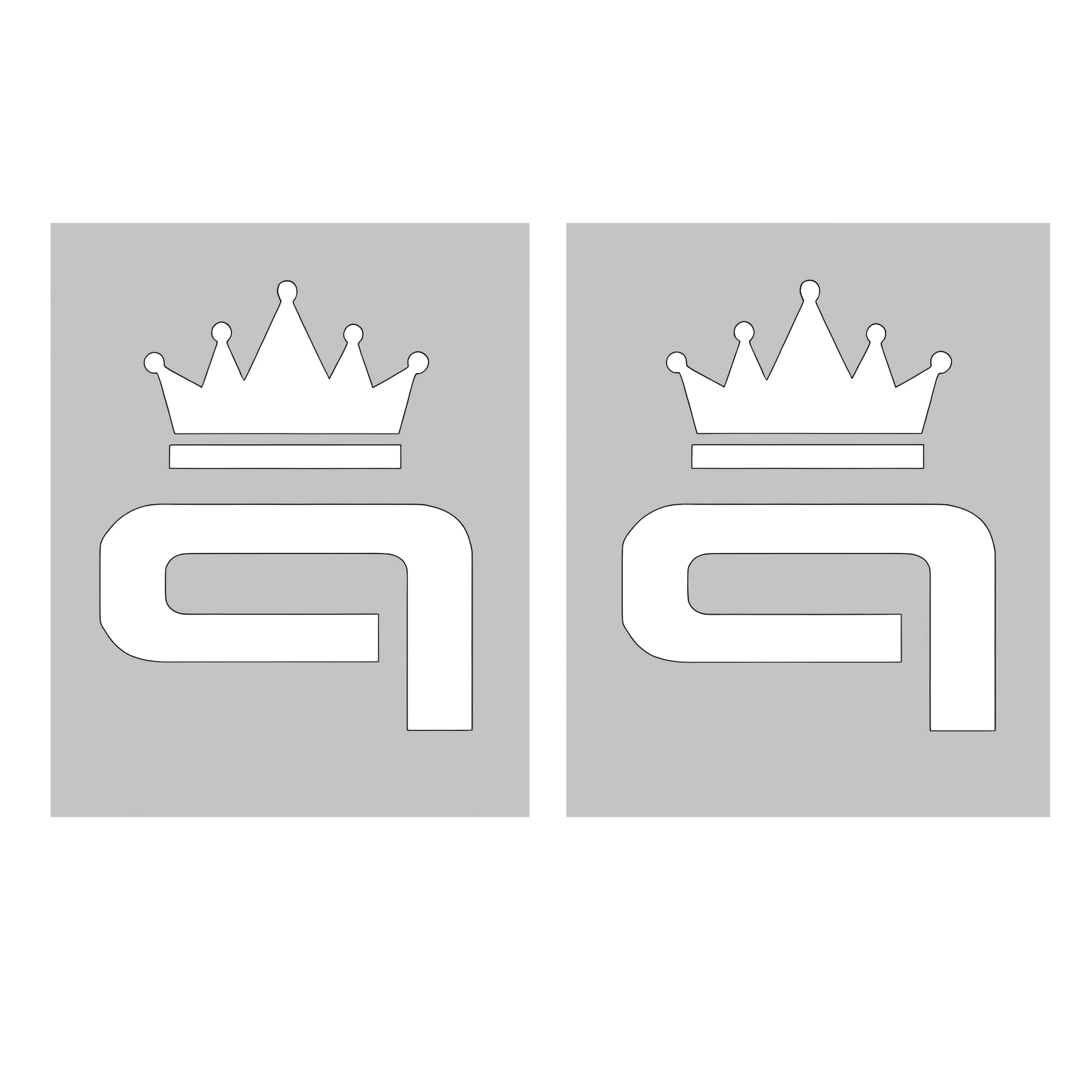 

2 шт./компл. модная тематическая автомобильная наклейка «Корона 9», выставочная авто наклейка, отличительный предмет для автомобильного стиля