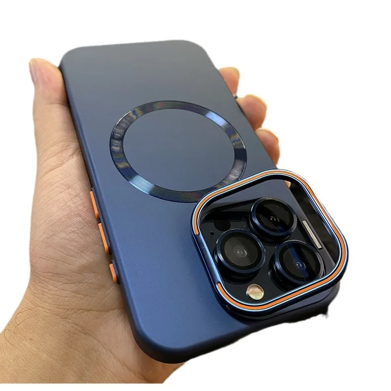 

Матовый магнитный невидимый держатель объектива «все включено» для IPhone 14 15 14 Pro Max 14 Pro Max, аксессуар для чехла для телефона с защитой от царапин