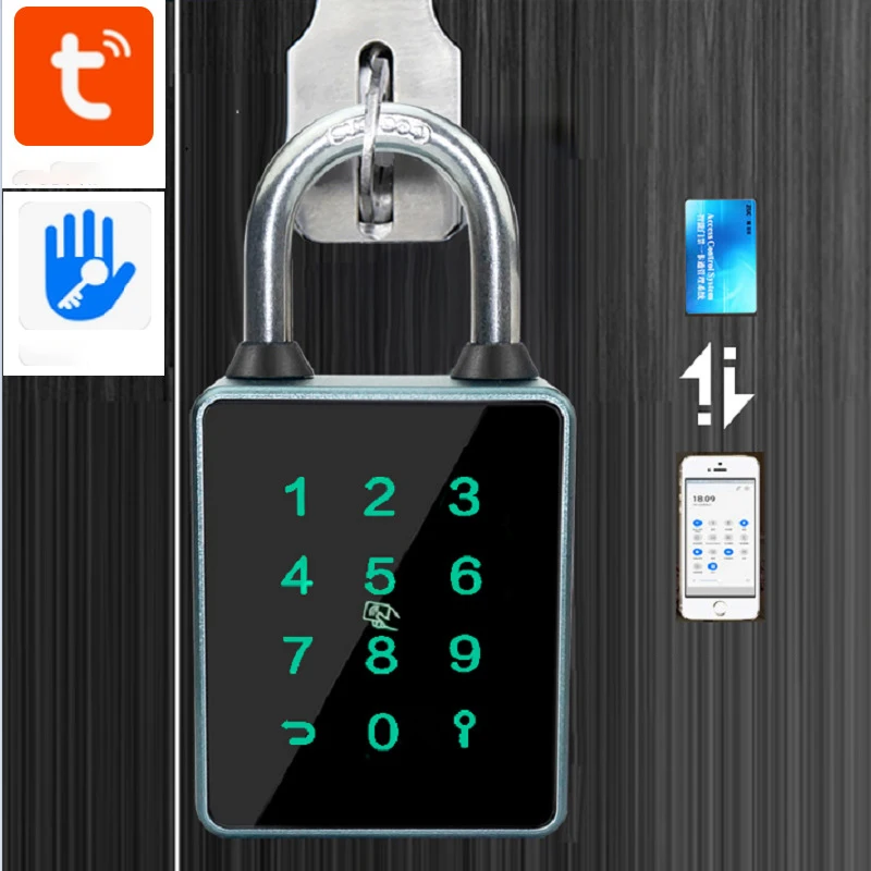 TTLOCK Padlock Tuya APP IC Card RFID Password Key NFC Unlock Way Waterproof IP65 Bluetooth Smart Electronic Door Lock