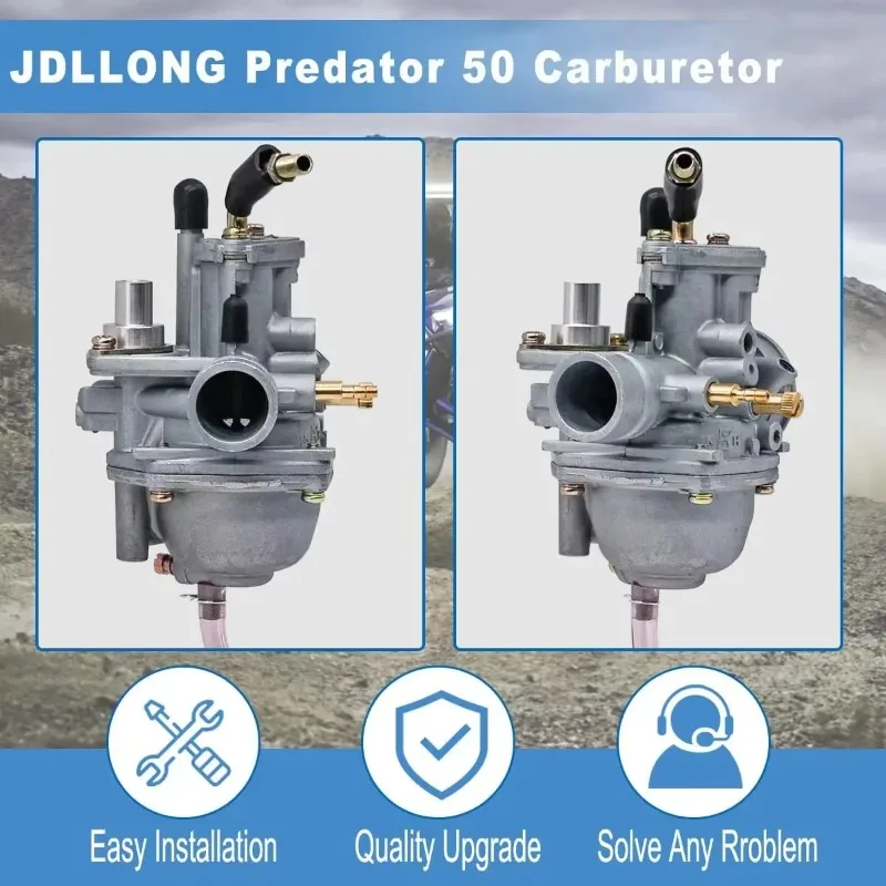 Predator 50 Carburetor for Polaris 90 for Scrambler 50 90 for Sportsman 90 Manual Choke 90cc 100cc Manual choke Carb with Air Fi