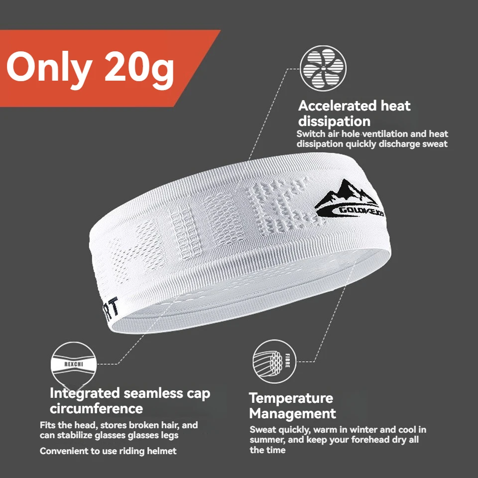 GTUBIKE Cooling Stretchy Visor Unisex Sweatband for Men and Women No Slip Band Lightweight Performance Running Sun Protection