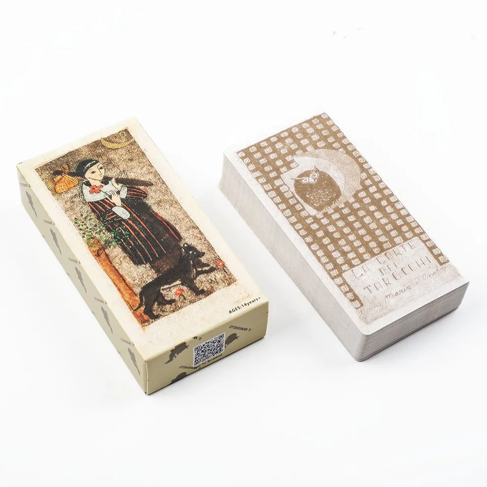 78-Card Deck Italian Hand-Painted Style Tarot Cards – La Corte Dei