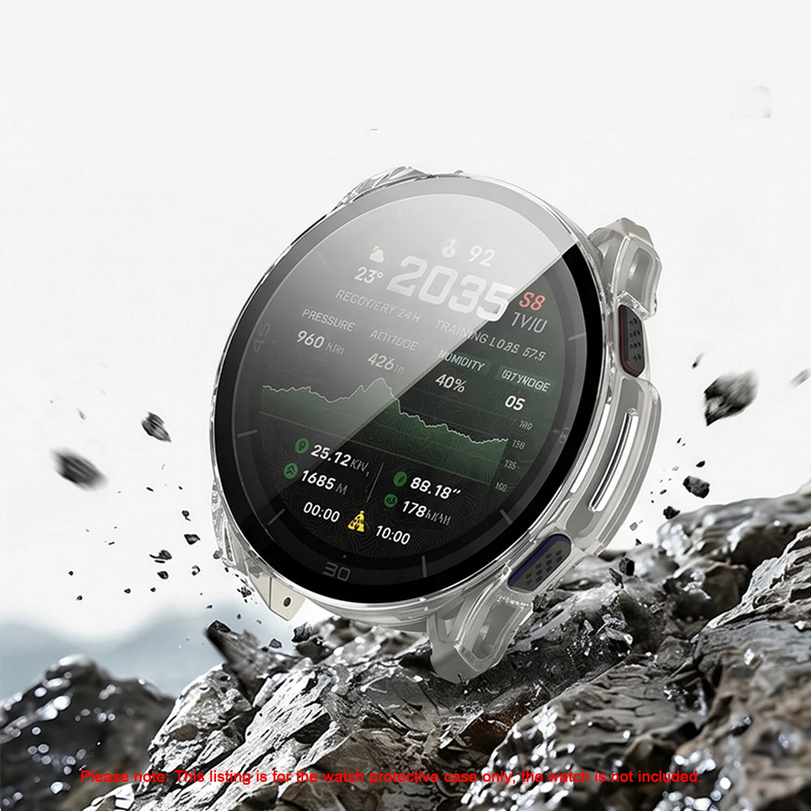 For Cheetah2 Ultra Glass & Case Protective Case Lightweight PC Integrated Watch Case Film Bumper Protective PC Cover