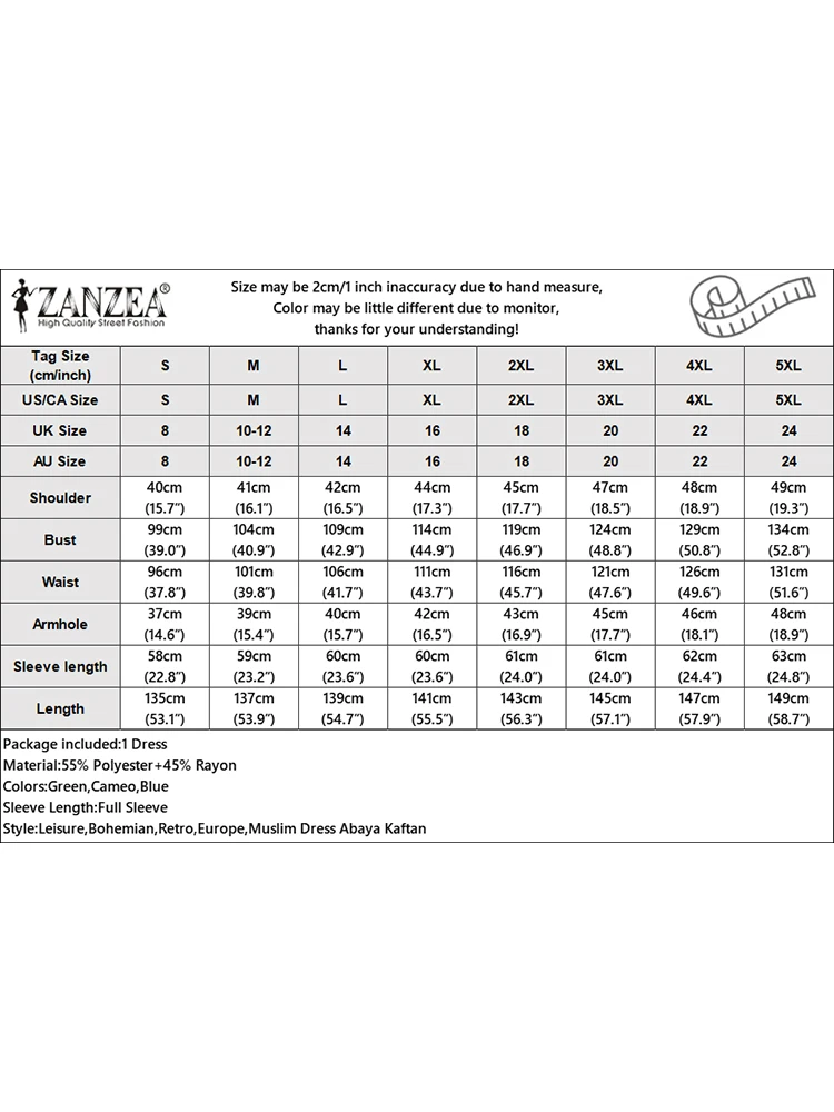 2025 femmes automne à manches longues Maxi Robe d'été ZANZEA musulman Hijab robes Abaya Robe islamique robes Eid Mubarek Maxi Robe longue