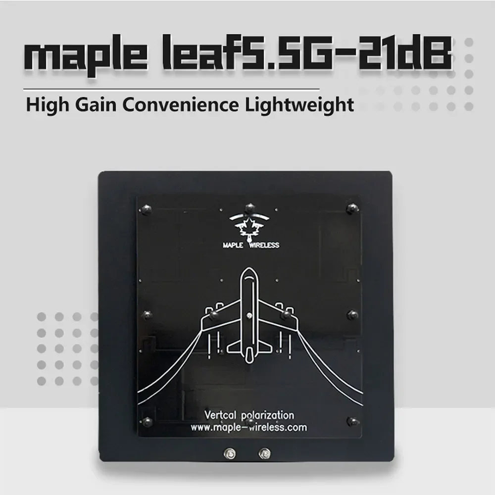 

Maple Leaf 5.5G 21dBi Directional Antenna High Gain Antenna Directional Patch Antenna With SMA Connector
