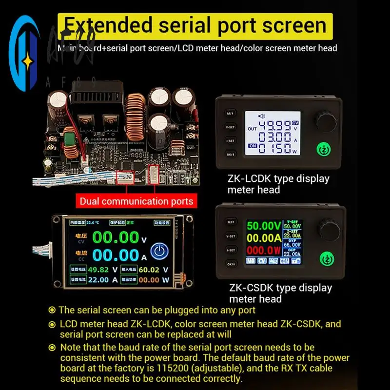 

AF89-Zk-6522 CNC Step-Down DC Power Supply Adjustable Voltage Voltage And Constant Voltage Constant Current Module 22A 65V