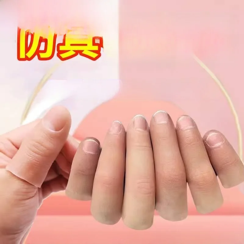 Silicone Finger Prosthetic Thumb Protective Cover for Disabled People Home Use Hand Protection Normal Size Universal Fit