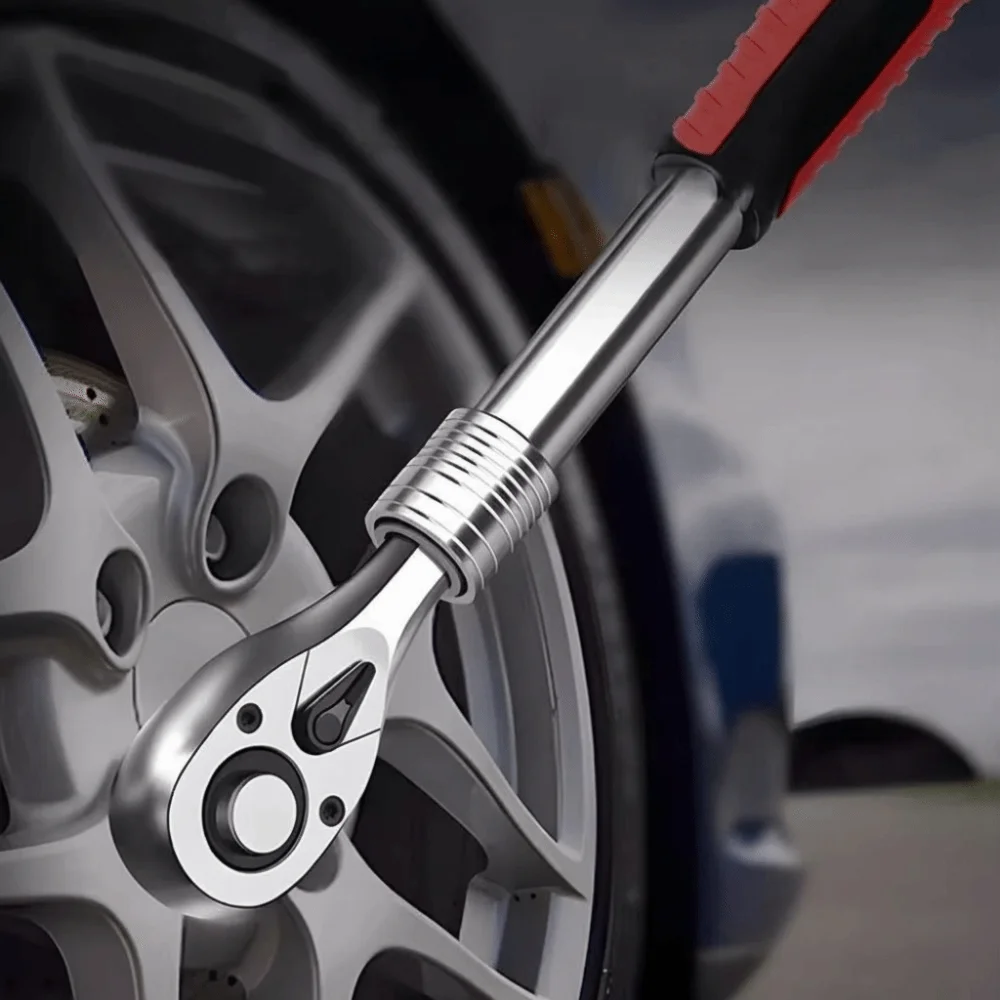 

72 Tooth Ratchet Wrench Carbon Steel Reversible Drive Socket Wrench Save Effort Not Slippery Quick Release Spanne