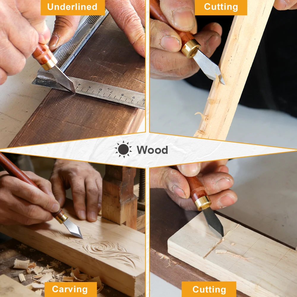 Holzbearbeitungs-Markiermesser für Hartholz, Weichholz und andere Holzmaterialien, präzise Markierung, Anzeichnung, Zimmermanns-Markiermesser – Detail 3
