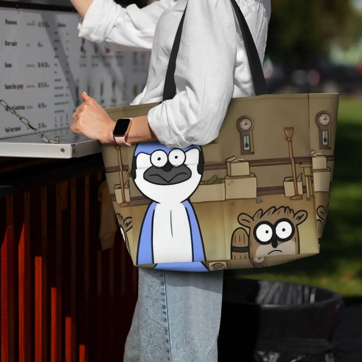 Mordecai y Rigby bolso de playa deporte gimnasio Yoga Duffle bolso de mano grande bolso de viaje para mujer bolso de Fitness