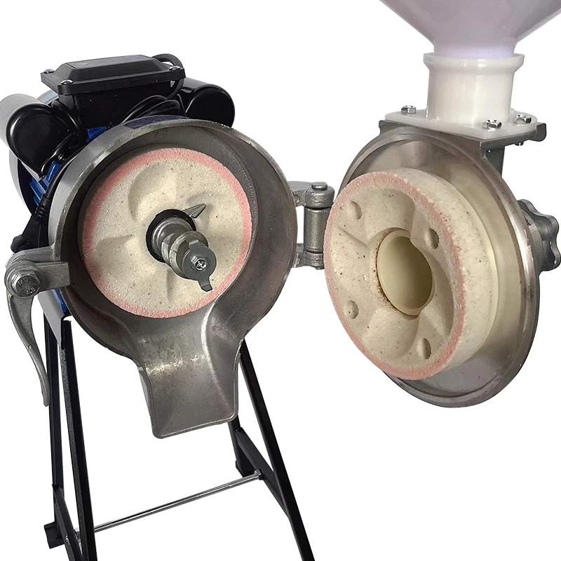 Electric Rice Grinder Commercial Rice Milk Maker Tofu Pudding Stainless Steel Wet/Dry Grinder Compact Sesame Paste Maker