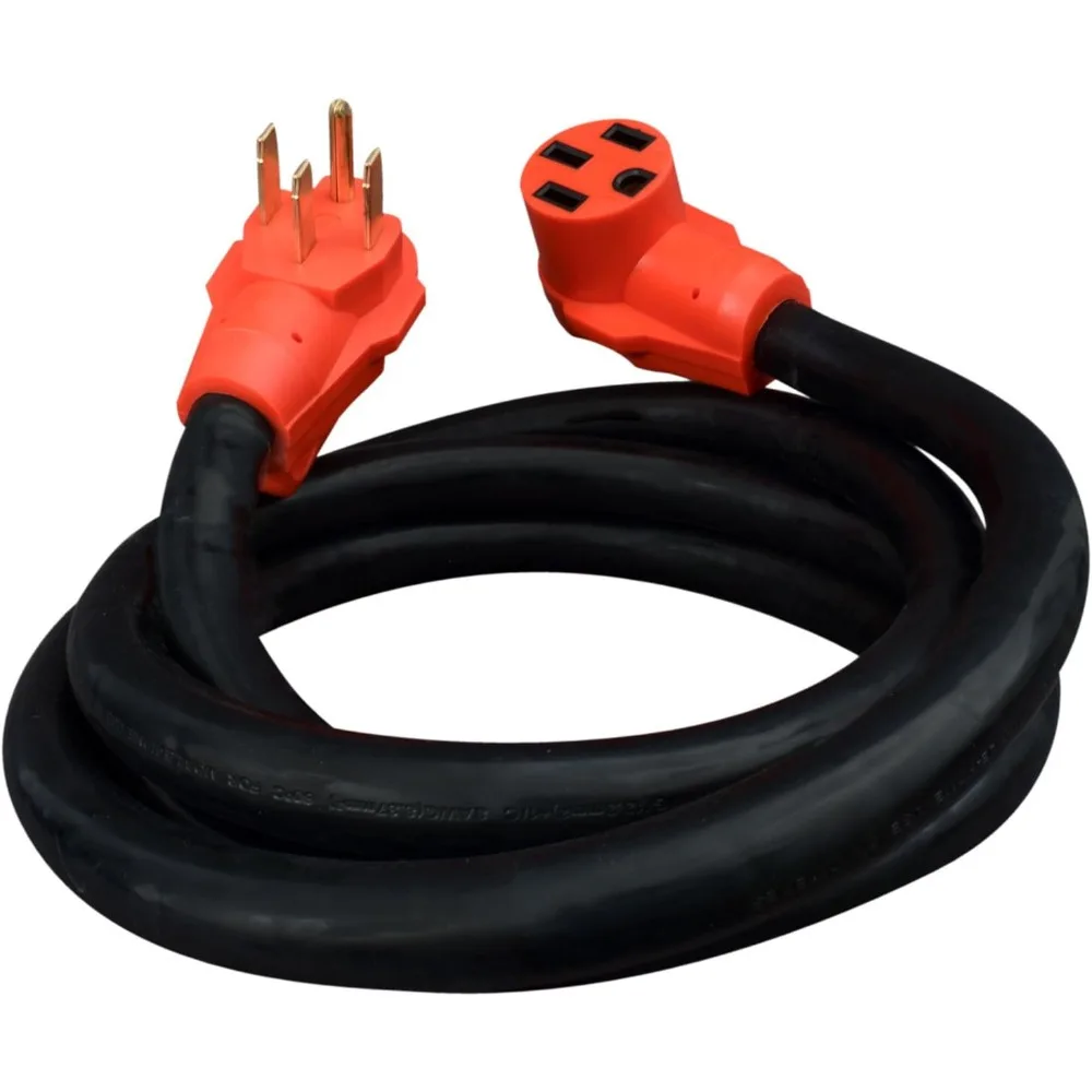

10-Foot 50-Amp Red RV Power Extension Cord