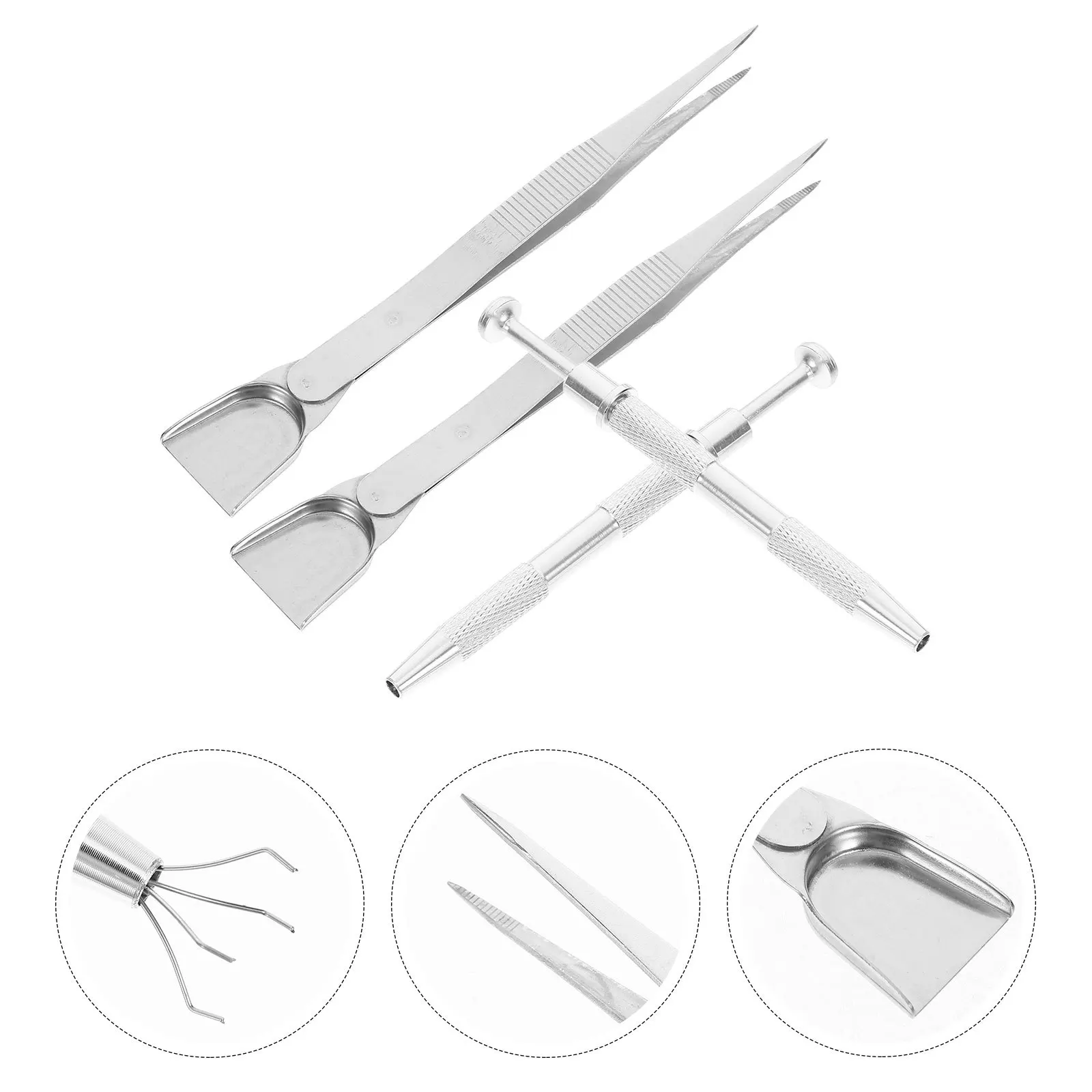 ชุดอุปกรณ์ตกแต่งเค้ก 1 ชุด  แหนบโลหะ  ตัวจับโรยหน้าเค้ก  สำหรับงานประดิษฐ์  อุปกรณ์ทำขนม  เครื่องมือตกแต่งเค้ก