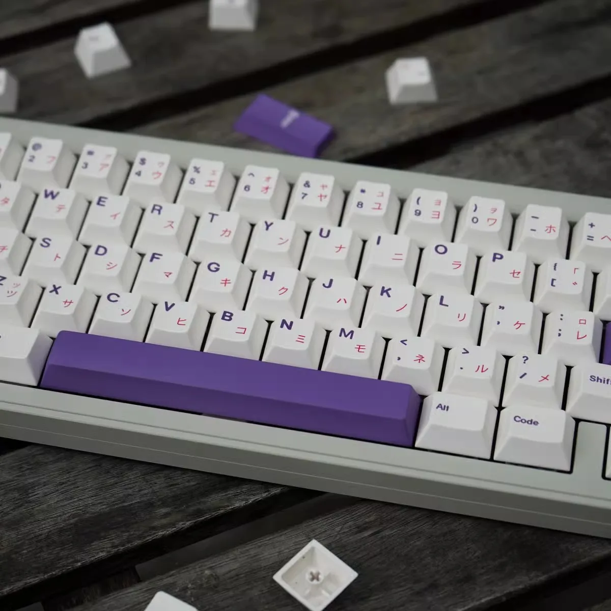 1 Set Purple Rose Keycap Cherry Profile Keycaps PBT Dye Sublimation Key Cap For Keyboard Keychron Q2 K2 Anne GH60 GK64 Poker 96