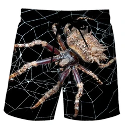 Heren Zomer Boardshort 3d Spinnen Bedrukt Strandshort Broek Zwembroek Heren 2024 Nieuwe Zwembroek Strand Sport Gym Korte Broek