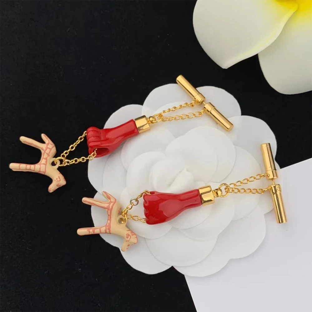 Trendy Fashion Personality Hobby Horse Pendant  Earrings for women's Girl party gift  Jewelry accessory