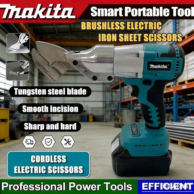 

Аккумуляторные ножницы для резки листового металла Makita 18В, электрические беспроводные ножницы, профессиональный инструмент для резки металла
