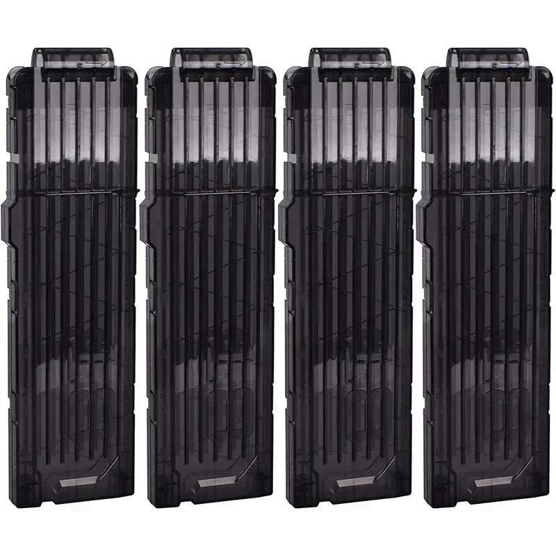 B1/4PCS Soft Dart Clips, 18-Darts Quick Reload Clips Magazine Clips For Toys Gun Toy Dart Gun(Black)