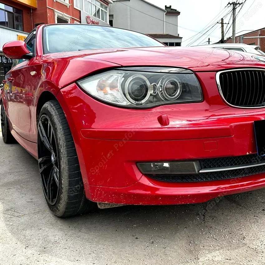 Gloss Black Car Front Headlight Eyebrows Eyelid Lids Body Kits Sticker Trim for BMW 1 Series E81 E82 E87 E88 2004-2014 Tuning