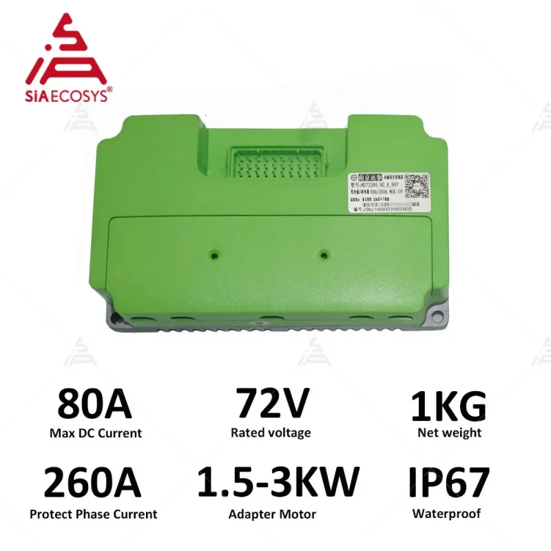 Fardriver ND72260 72V 80A 3000W Electric Scooter Controller Bluetooth Sine Wave BLDC Controller IP67
