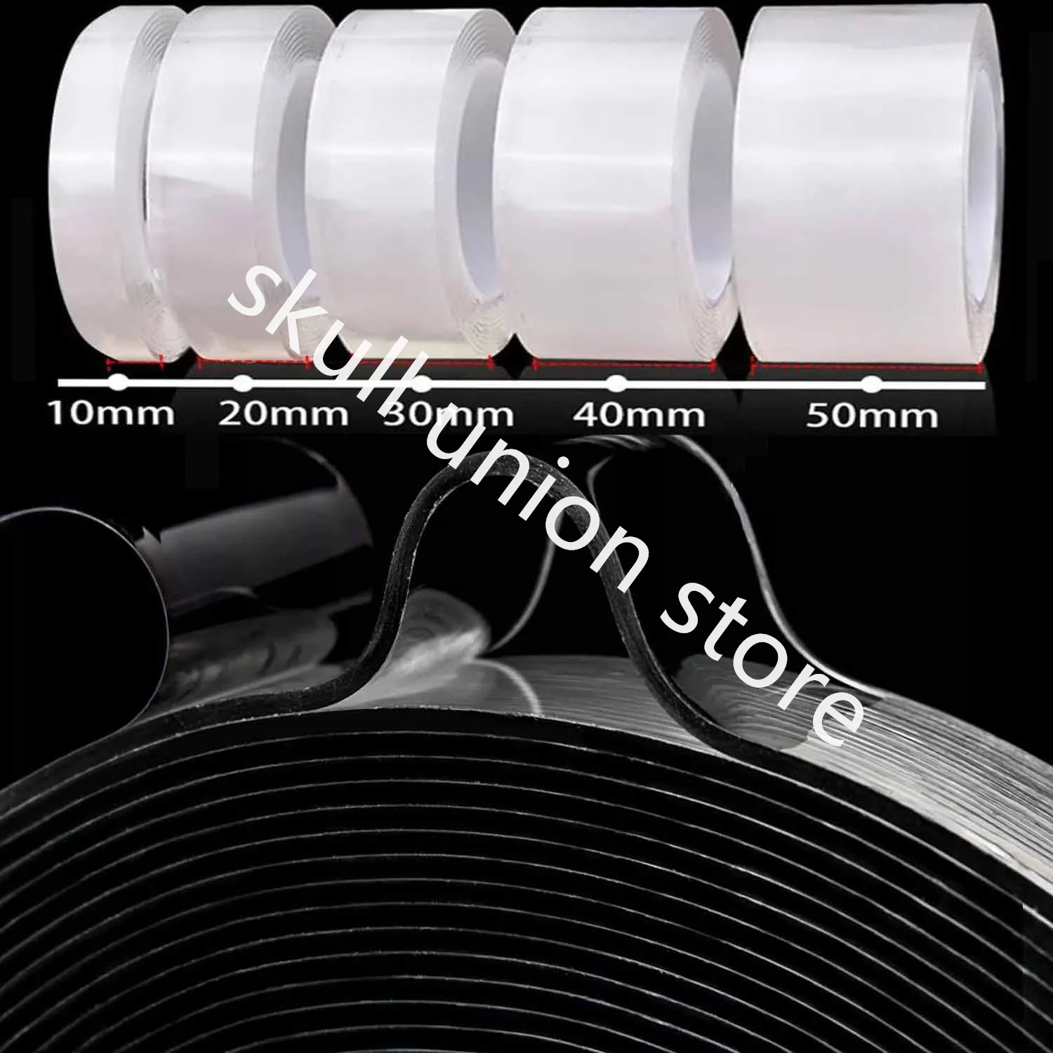 

1/2/3/5M Nano Tape Double Sided Non-Marking Transparent Reusable Car Emblem Decoration Fixing Home Office Car Double Sided Tape